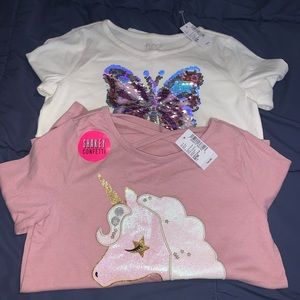 2 girls long sleeve shirts NWT